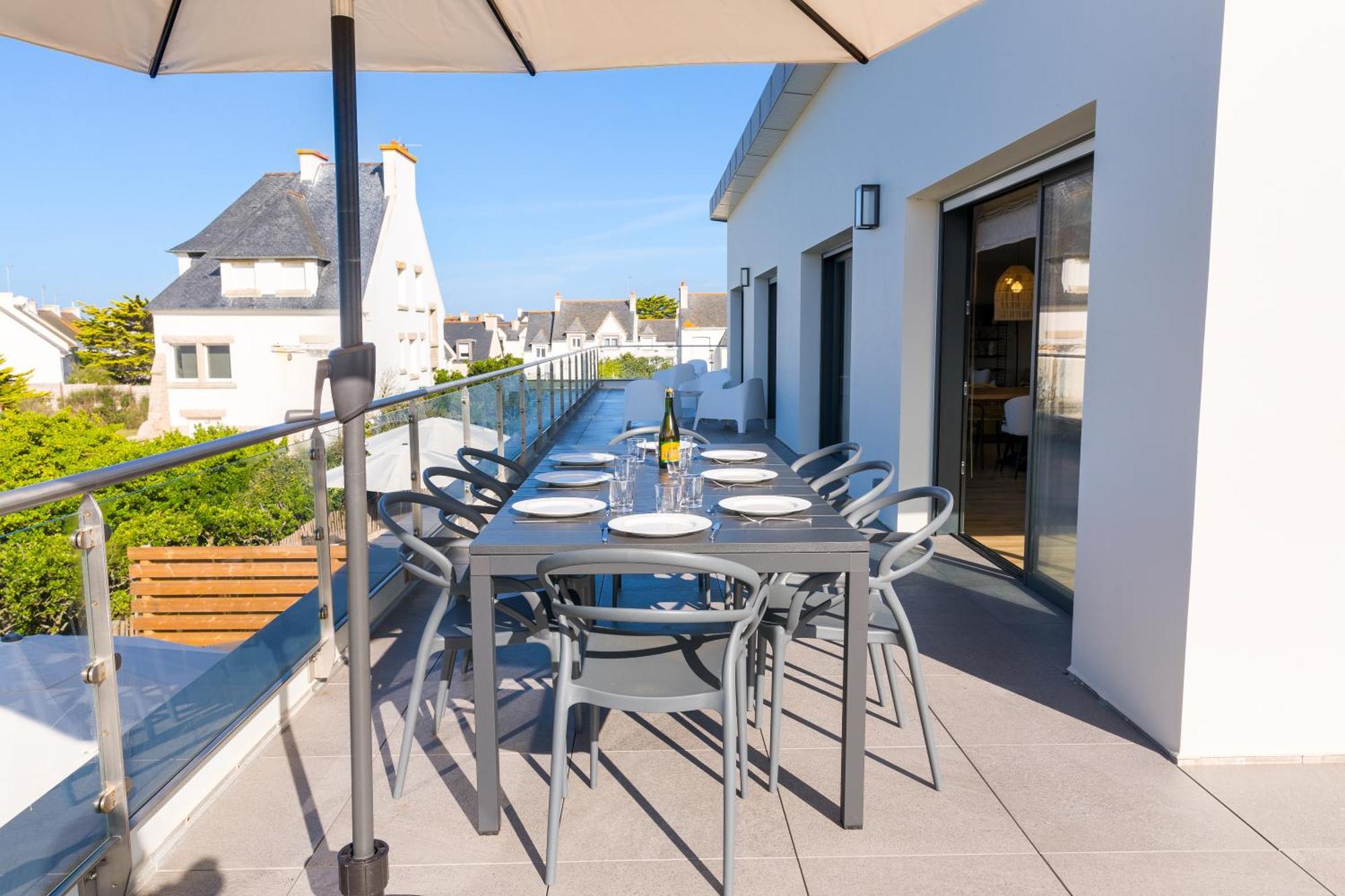 Ferienwohnung Escale A Saint-Gue Penmarcʼh Exterior foto